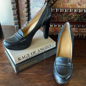 Nine West Alamodeo Leather Platform Heel 🖤